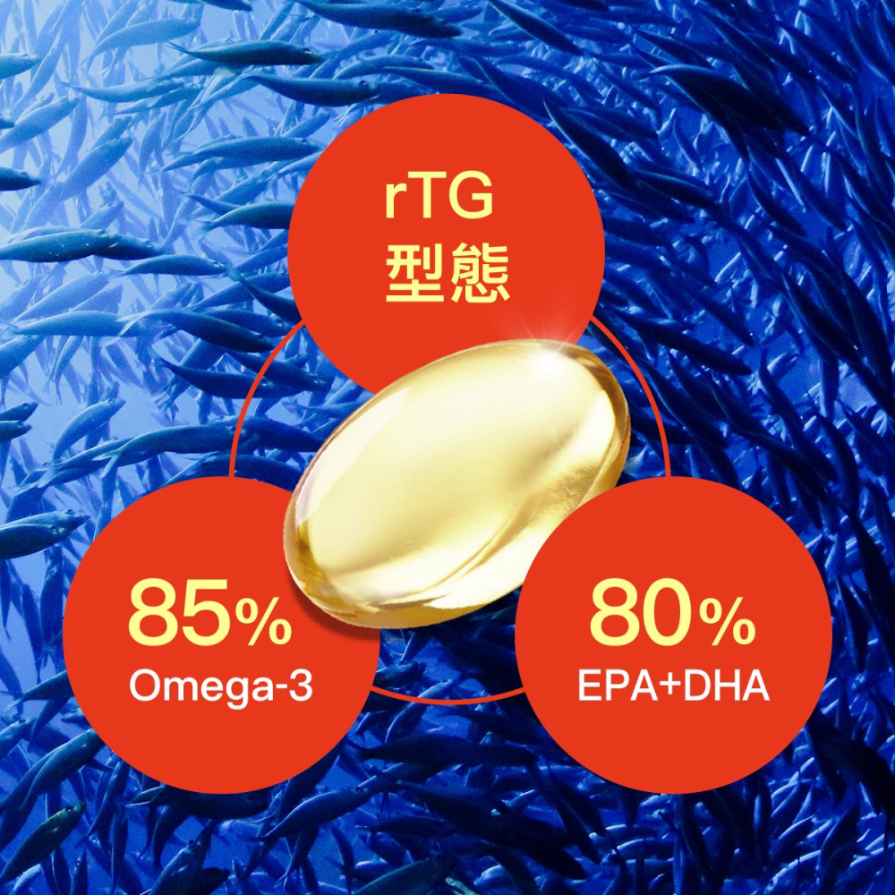 85%高濃度極鮮魚油膠囊