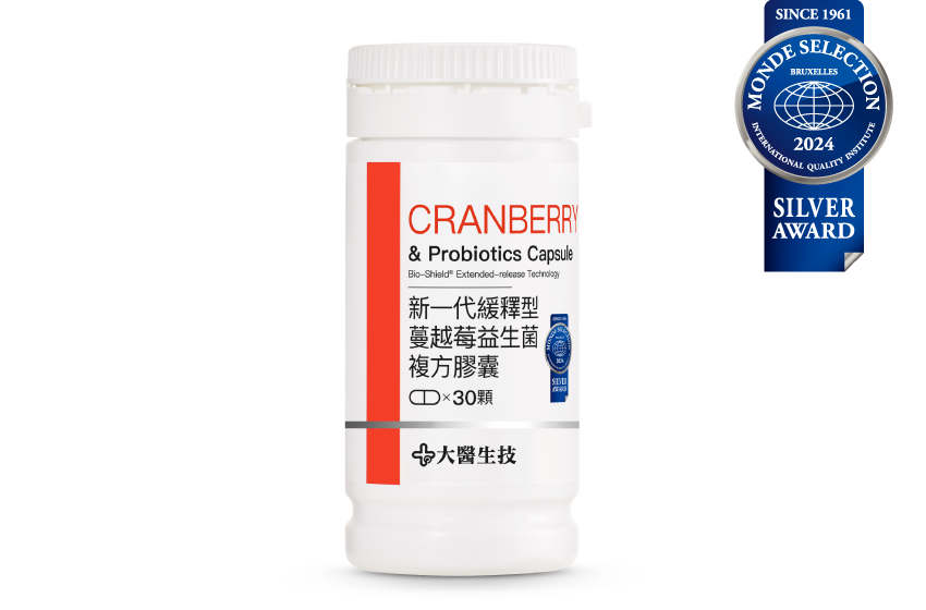 新一代緩釋型蔓越莓益生菌複方膠囊【配方升級】